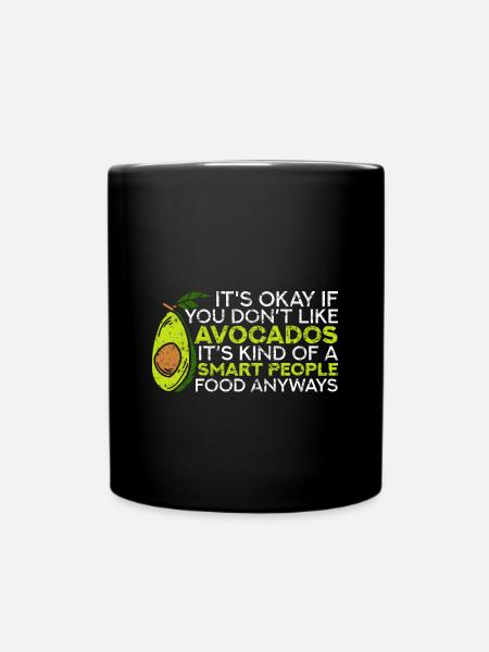 Avocado - Tasse einfarbig - Schwarz