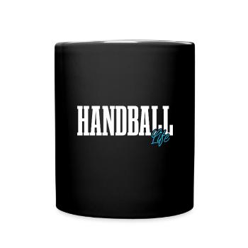 Handball Handballer - Tasse einfarbig - Schwarz - Vorne
