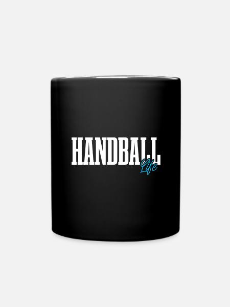 Handball Handballer - Tasse einfarbig - Schwarz