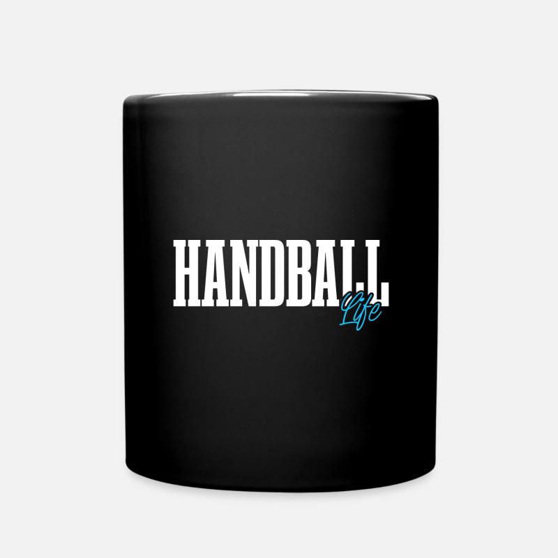 Handball Handballer - Tasse einfarbig - Schwarz