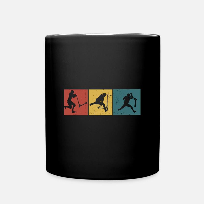 Scooter Stunt - Tasse einfarbig - Schwarz