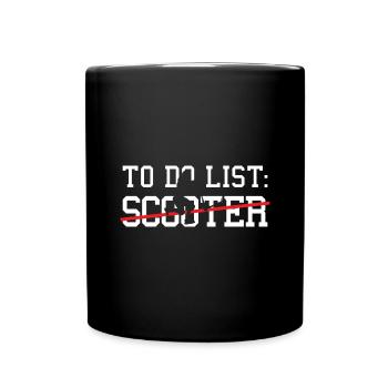 Sport To Do List Scooter - Full Colour Mug - black - Front