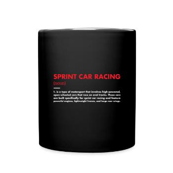 Sport Définition Sprint Car Racing - Mug uni - noir - Devant