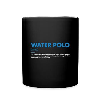 Définition du sport Water-polo - Mug uni - noir - Devant