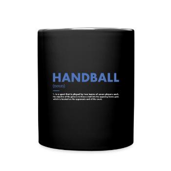 Sport Definition Handball - Tasse einfarbig - Schwarz - Vorne