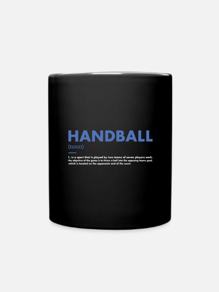 Sport Definition Handball - Tasse einfarbig - Schwarz