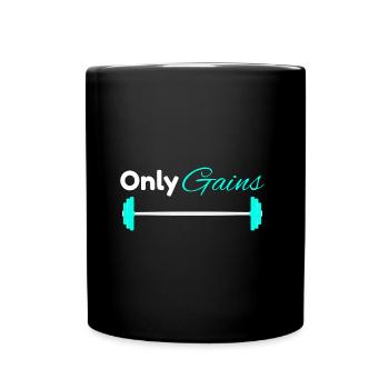 Only Gains - Full Colour Mug - black - Front