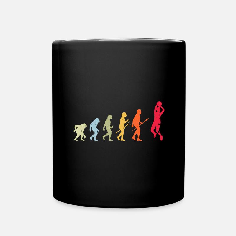 Basketball Basketballer Evolution - Tasse einfarbig - Schwarz