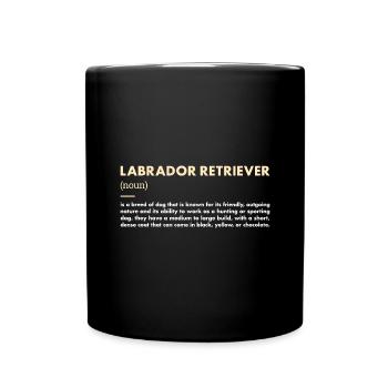 Labrador Retriever Definition - Full Colour Mug - black - Front