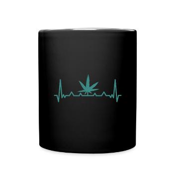 Cannabis Marijuana Weed Fumer - Mug uni - noir - Devant