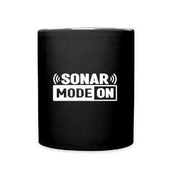Meeresbiologie Delfin | Meeresbiologe Geschenkidee - Tasse einfarbig - Schwarz - Vorne