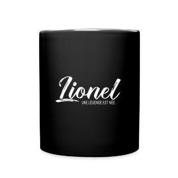 Lionel une légende Cadeau T shirt lionel - Mug uni - noir - Devant