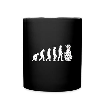 Evolution Dalmatian - Full Colour Mug - black - Front