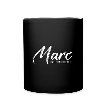 Marc une légende Cadeau T shirt Marc - Mug uni - noir - Devant