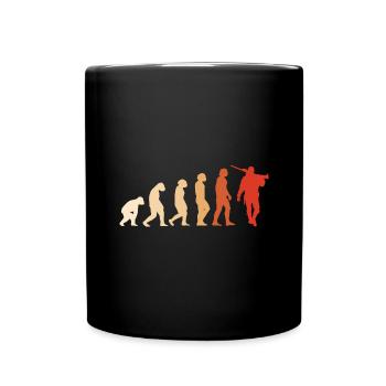 Chasseur Evolution Chasse - Mug uni - noir - Devant