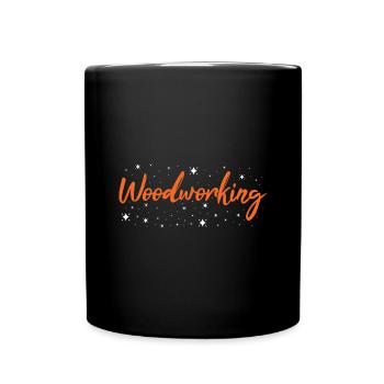Woodworker Woodworking - Tasse einfarbig - Schwarz - Vorne