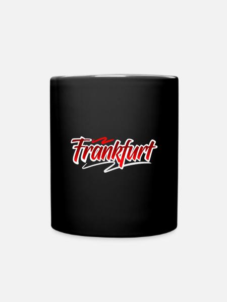 Frankfurt - Tasse einfarbig - Schwarz