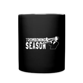 Posaune - Tasse einfarbig - Schwarz - Vorne