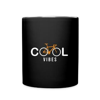 vélo cool vibes velo humour cycliste - Mug uni - noir - Devant