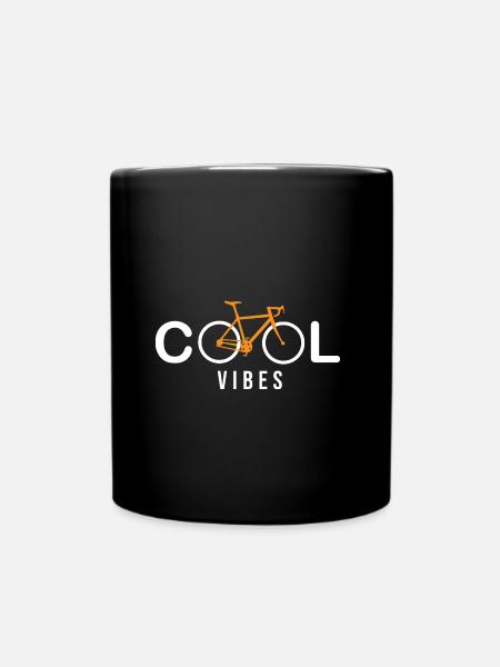vélo cool vibes velo humour cycliste - Mug uni - noir