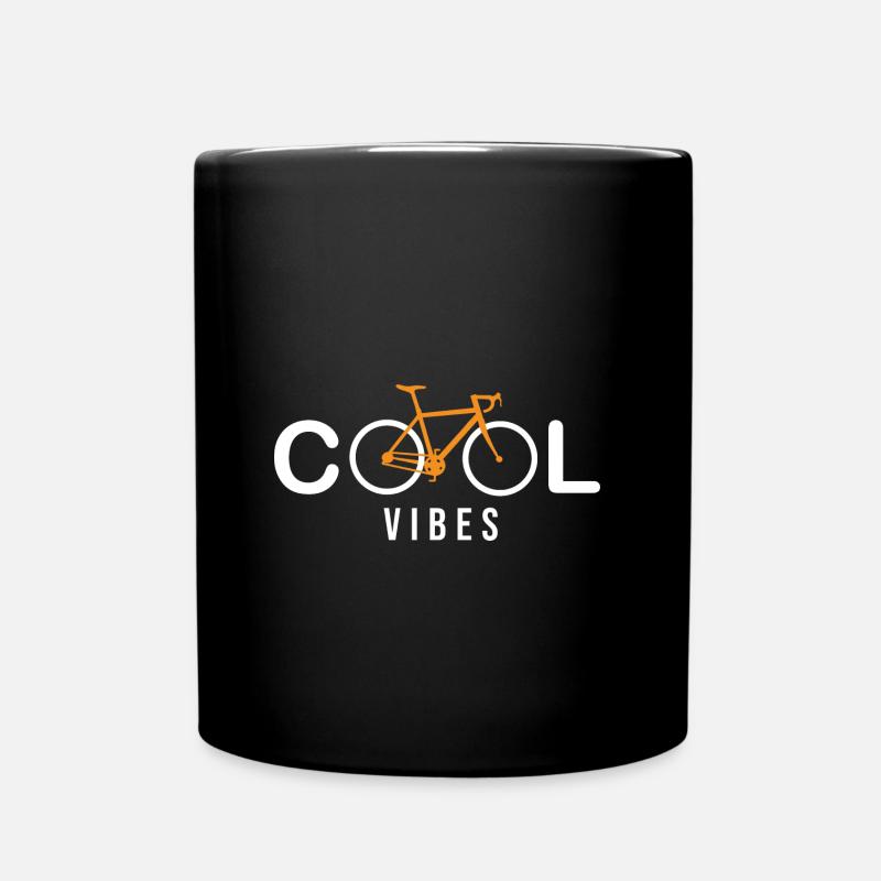 vélo cool vibes velo humour cycliste - Mug uni - noir