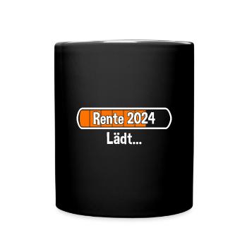 Rente 2024 Lädt... Rente 2024 - Tasse einfarbig - Schwarz - Vorne
