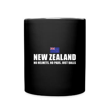 New Zealand No Helmets No Pads New Zealand Rugby - Tasse einfarbig - Schwarz - Vorne