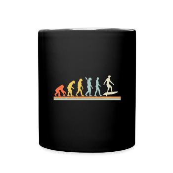 Hydrofoil Surfing Surf Surfer Hydrofoil Surfen - Full Colour Mug - black - Front