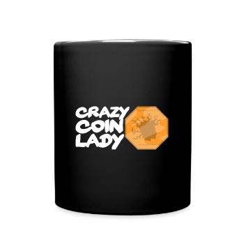 Coin collectors collect coins - Full Colour Mug - black - Front