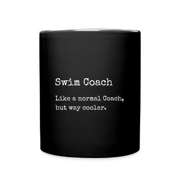 Schwimmen Schwimmer - Tasse einfarbig - Schwarz - Vorne