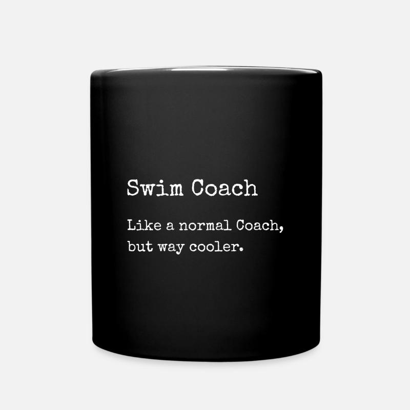 Schwimmen Schwimmer - Tasse einfarbig - Schwarz