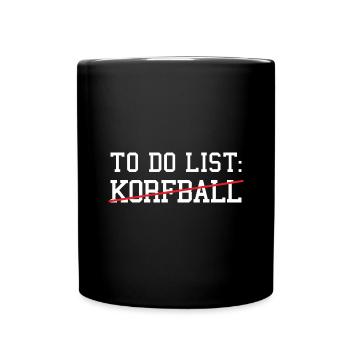 Sport To Do List Korfball - Full Colour Mug - black - Front