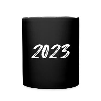 2023 blanc Réveillon du Nouvel An - Mug uni - noir - Devant