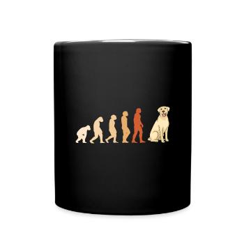 Evolution Labrador Retriever - Full Colour Mug - black - Front