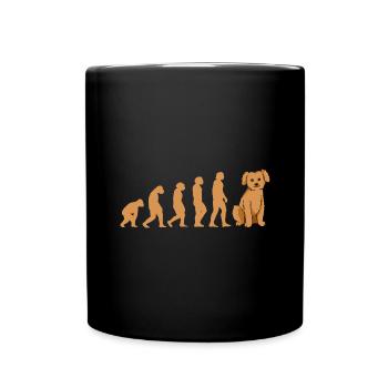 Evolution Poodle - Tasse einfarbig - Schwarz - Vorne