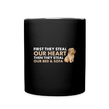 Ils volent notre cœur Shar Pei - Mug uni - noir - Devant