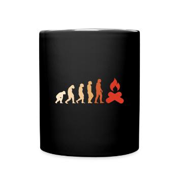 Camper Evolution Camping - Full Colour Mug - black - Front