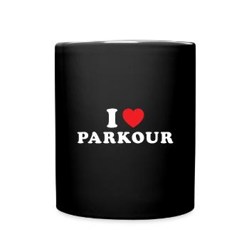 Traceur I Love Parkour - Mug uni - noir - Devant