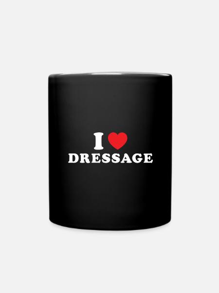 Cavalière J’aime le dressage - Mug uni - noir