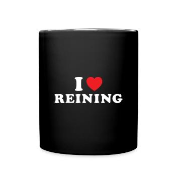 Reiner I Love Reining - Full Colour Mug - black - Front