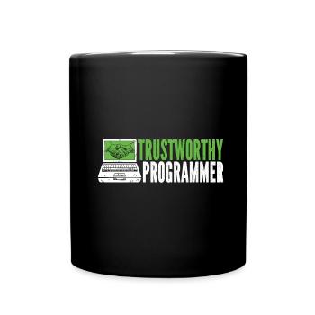 Programmer Coder Software Developer - Full Colour Mug - black - Front