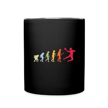 Handball Evolution - Tasse einfarbig - Schwarz - Vorne