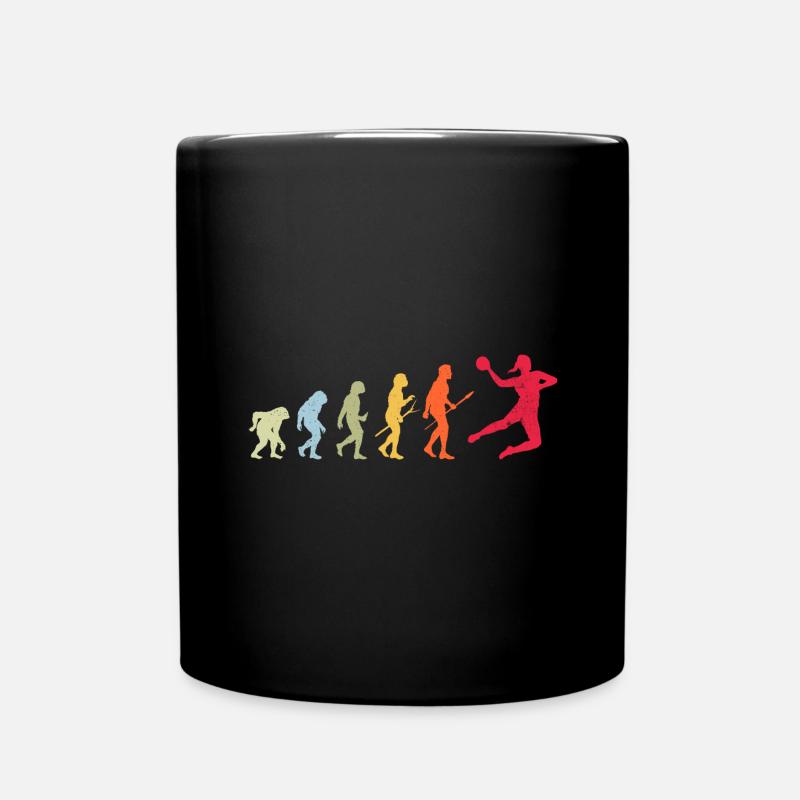 Handball Evolution - Tasse einfarbig - Schwarz