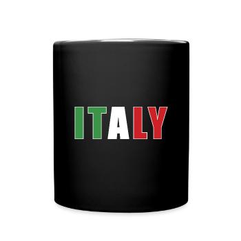 Italy Rugby - Full Colour Mug - black - Front