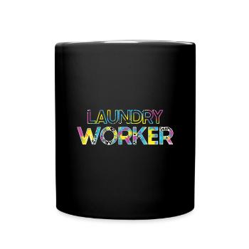 Travailleurs de lavage - Mug uni - noir - Devant