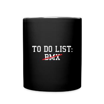 Sport To Do List BMX - Full Colour Mug - black - Front
