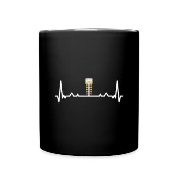 Sport Heartbeat Drag Racing - Mug uni - noir - Devant