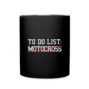 Sport To Do List Motocross - Full Colour Mug - black - Front