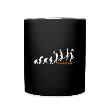 Basketball Basketball Evolution Basketball Player - Full Colour Mug - black - Front