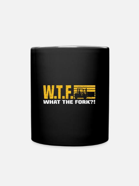 Gabelstapler - Tasse einfarbig - Schwarz